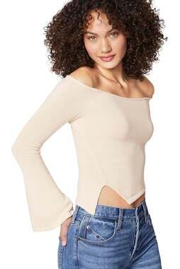 Florence by mills Women's Barre Collection Off-The-Shoulder Top-Size XL